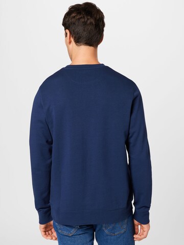 WRANGLER Sweatshirt 'Sign off' in Blauw