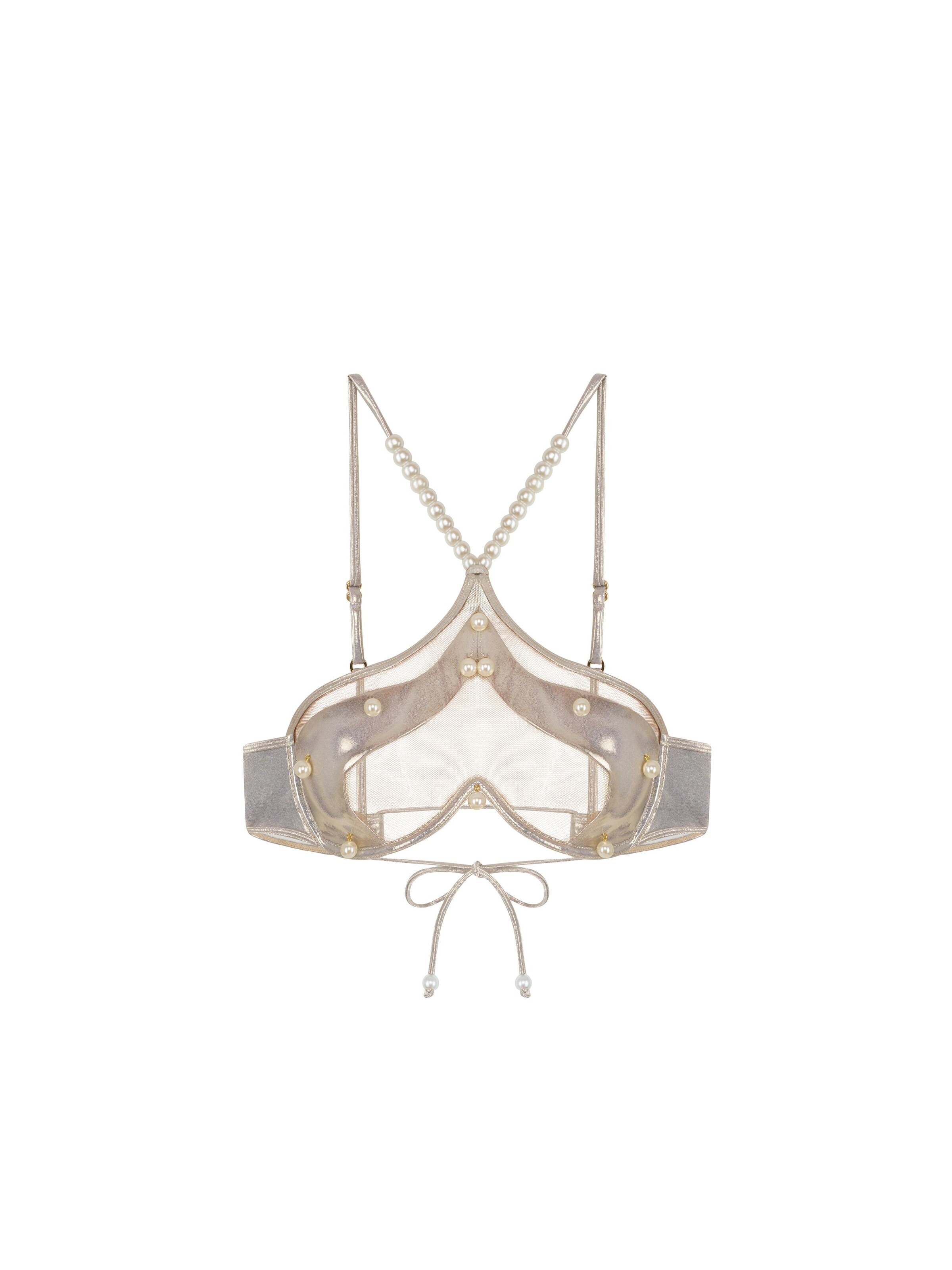 GOD SAVE QUEENS Bikinitop 'Mia'‌‌‌‌‌‌‌ in Gold: Vorderseite