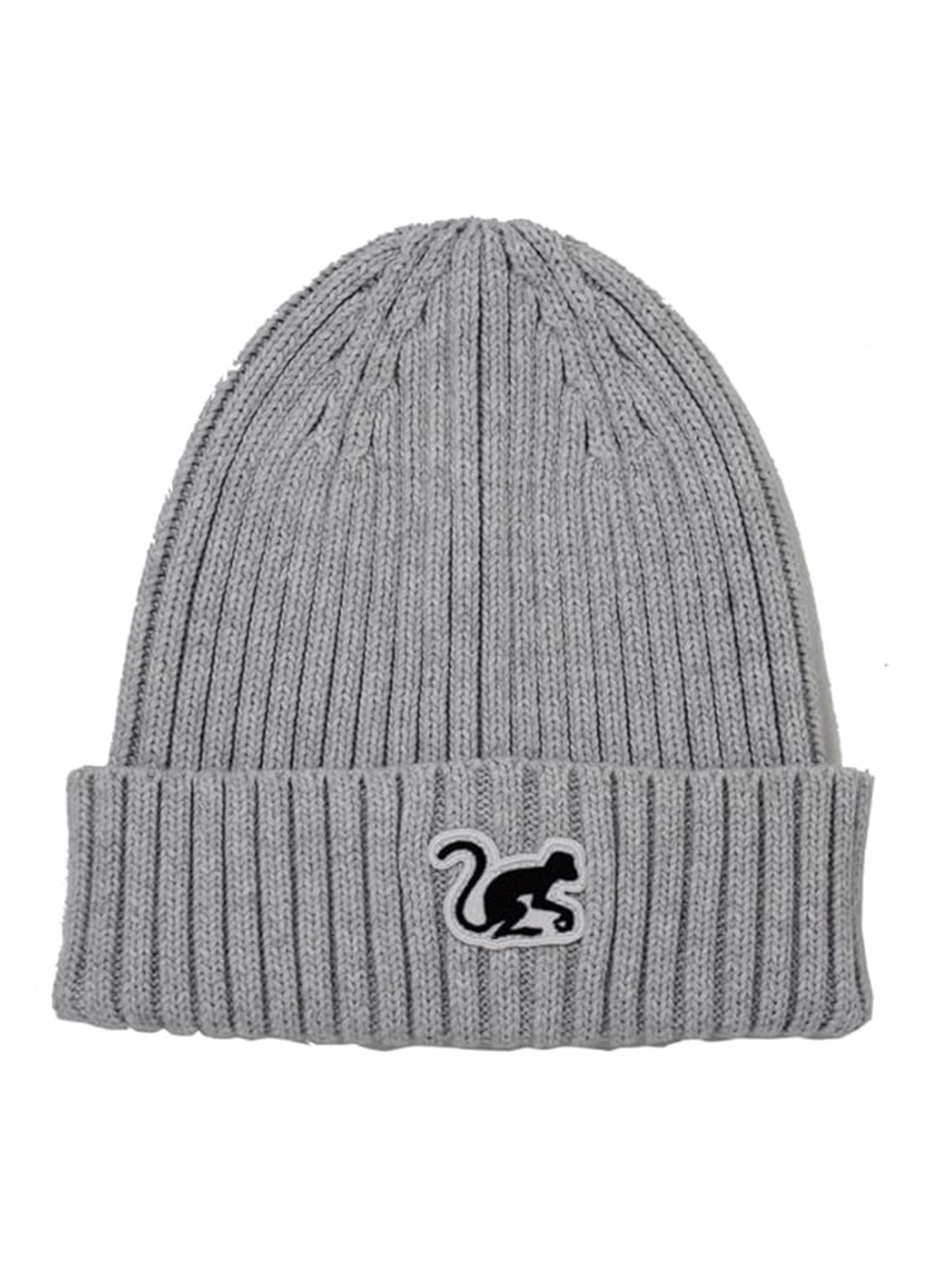 Berretto di Surf Monkey in grigio: frontale