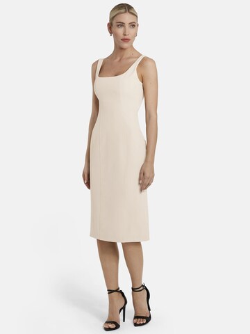 Nicowa Sheath Dress in Beige