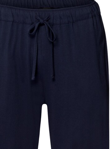 Hanro Pyjama lang 'Night & Day'‌‌‌‌‌‌‌‌‌ in Blau