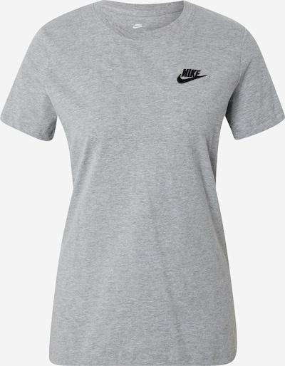 Nike Sportswear Тениска в сив меланж / черно, Преглед на продукта