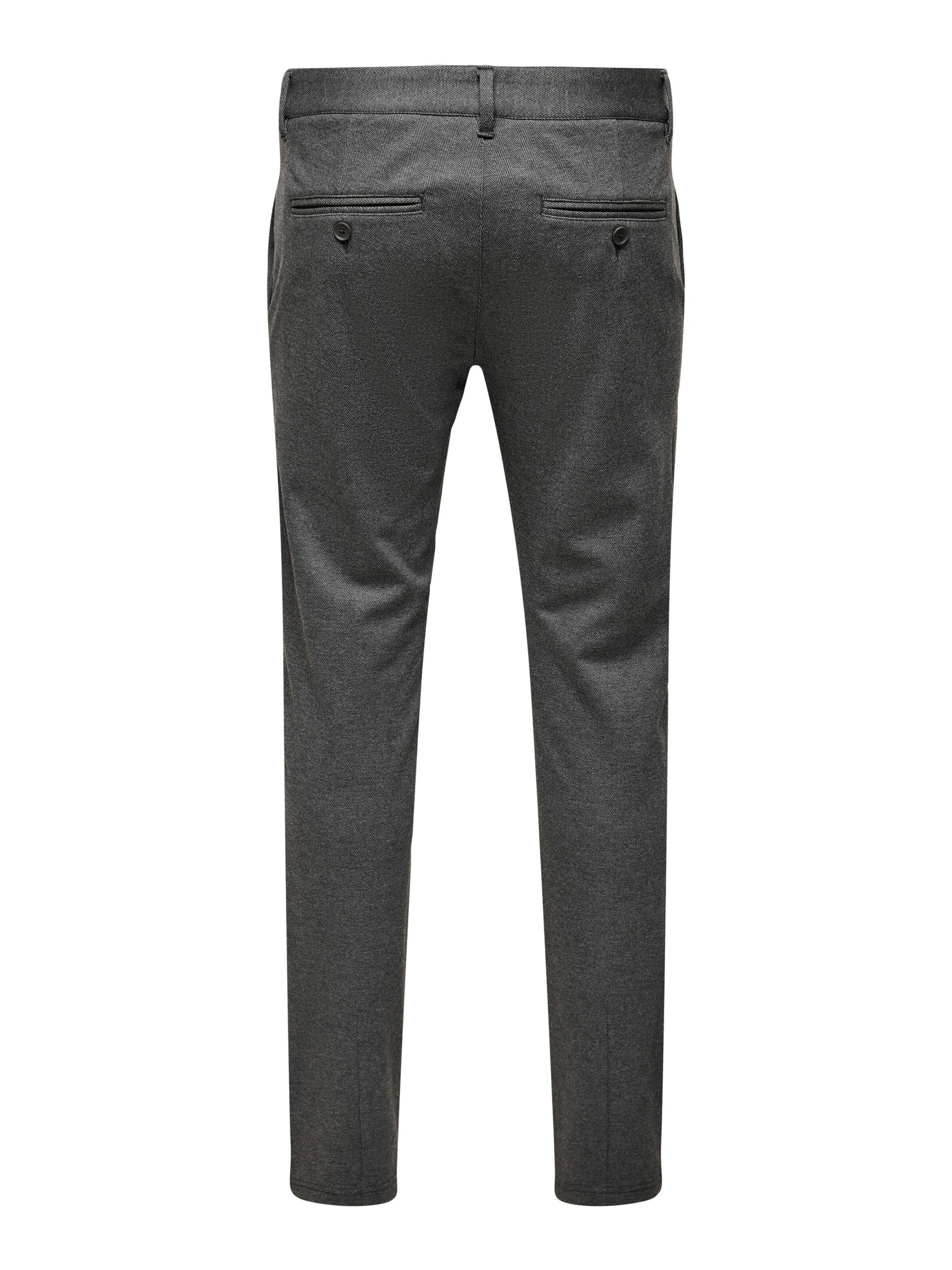 Only & Sons Slim fit Chino Pants 'ONSMark' in Grey