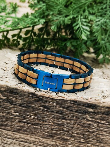 Braccialetto 'OBERSEE' di Holzwerk in blu