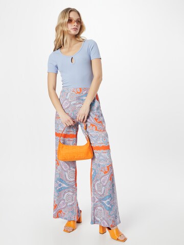 Emily Van Den Bergh Wide Leg Hose in Orange