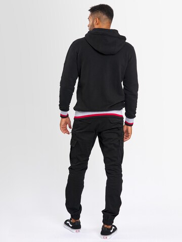 Alessandro Salvarini Zip-Up Hoodie in Black