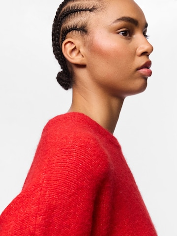 PIECES Sweater 'PCTina' in Red