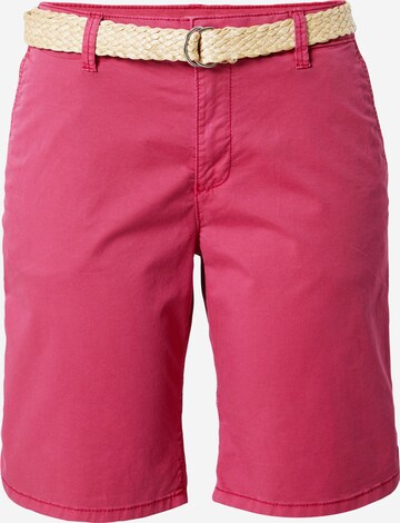 Regular Pantalon chino ESPRIT en rose : devant