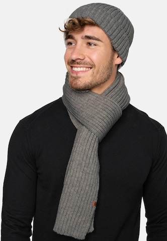 Bonnet 'Geyser' INDICODE JEANS en gris : devant