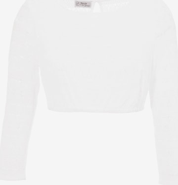 MARJO Traditional blouse 'MarJo' in White: front