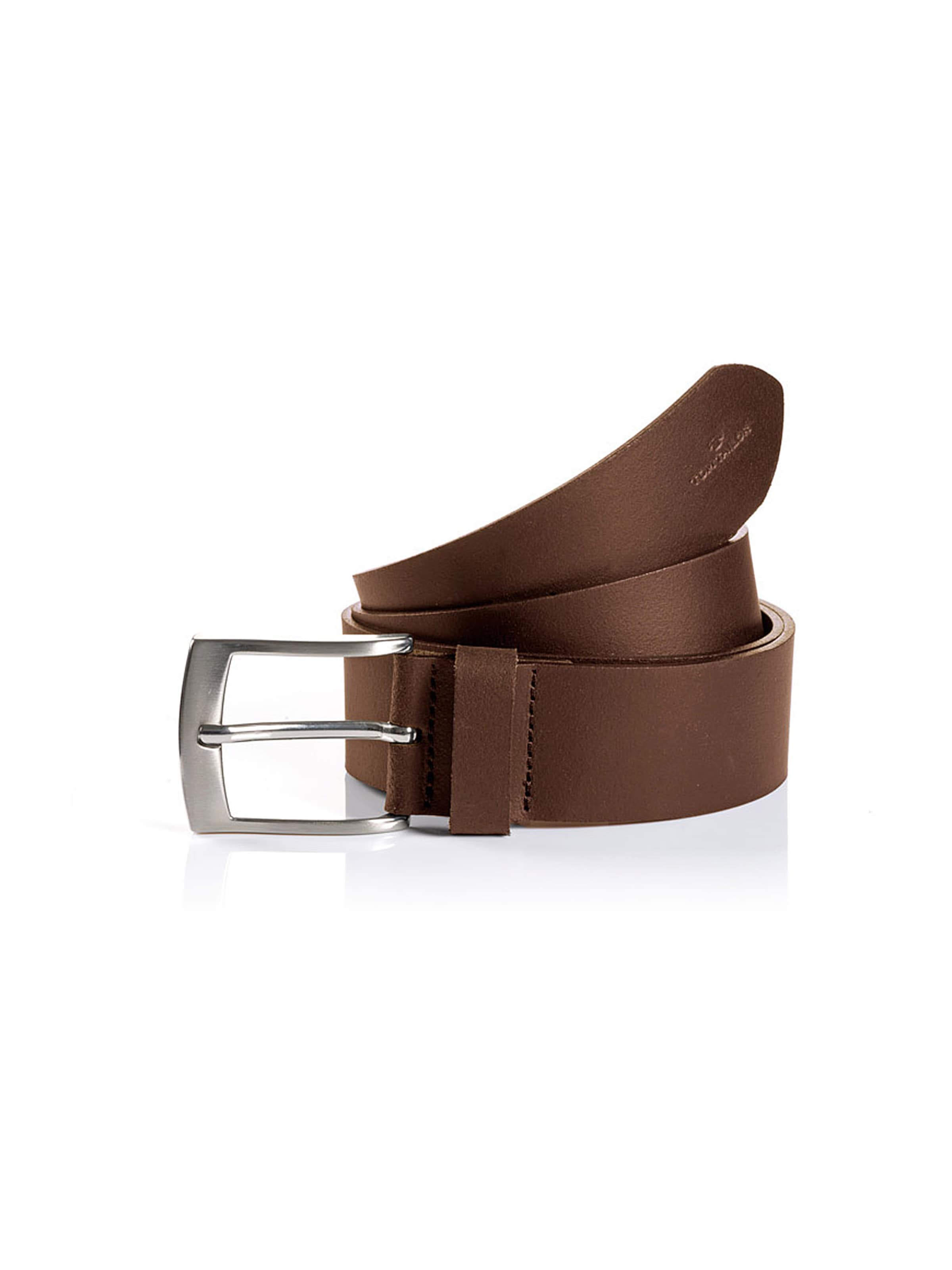 TOM TAILOR Колан 'ANDREW' в кафяво: отпред