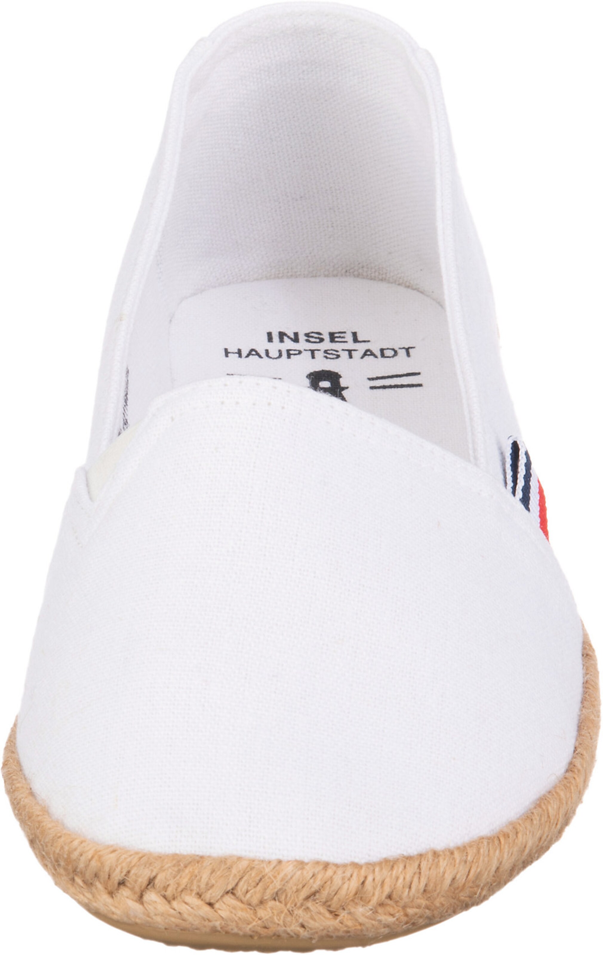 Frauen Halbschuhe Inselhauptstadt Espadrilles in Weiß - PO07373 Frauen Halbschuhe Inselhauptstadt Espadrilles in Weiß - PO07373