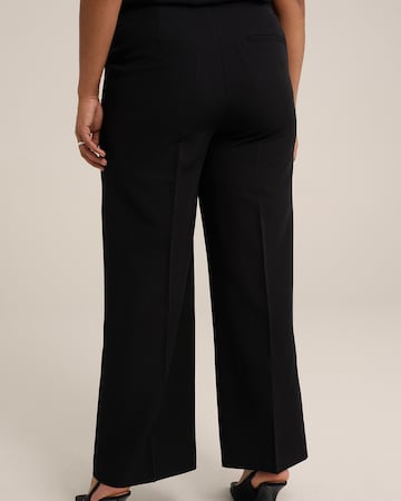 WE Fashion Wide leg Pantalon in Zwart
