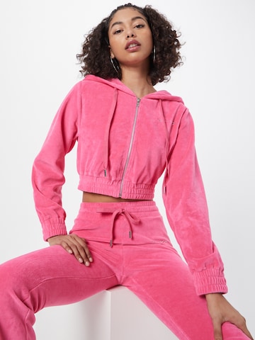 SHYX - Sudadera con cremallera 'Fame' en rosa: frente