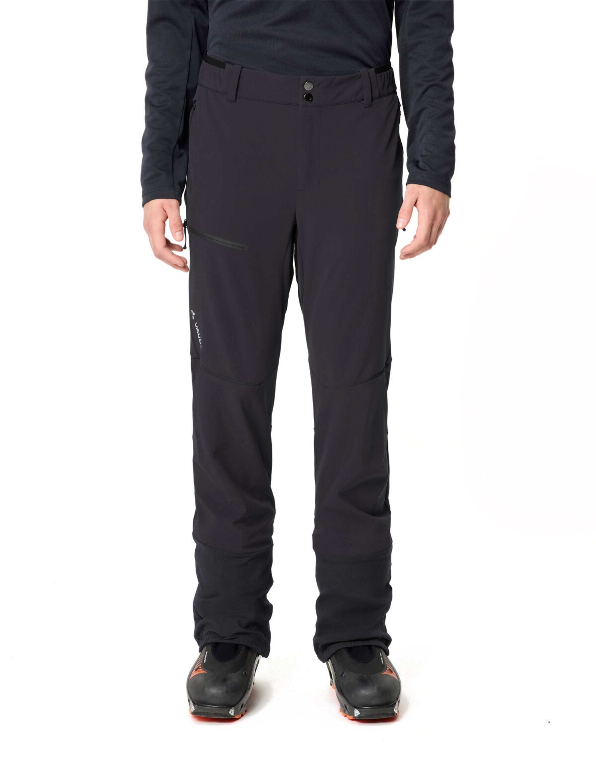 VAUDE Regular Outdoor trousers 'Larice V' in Black: front