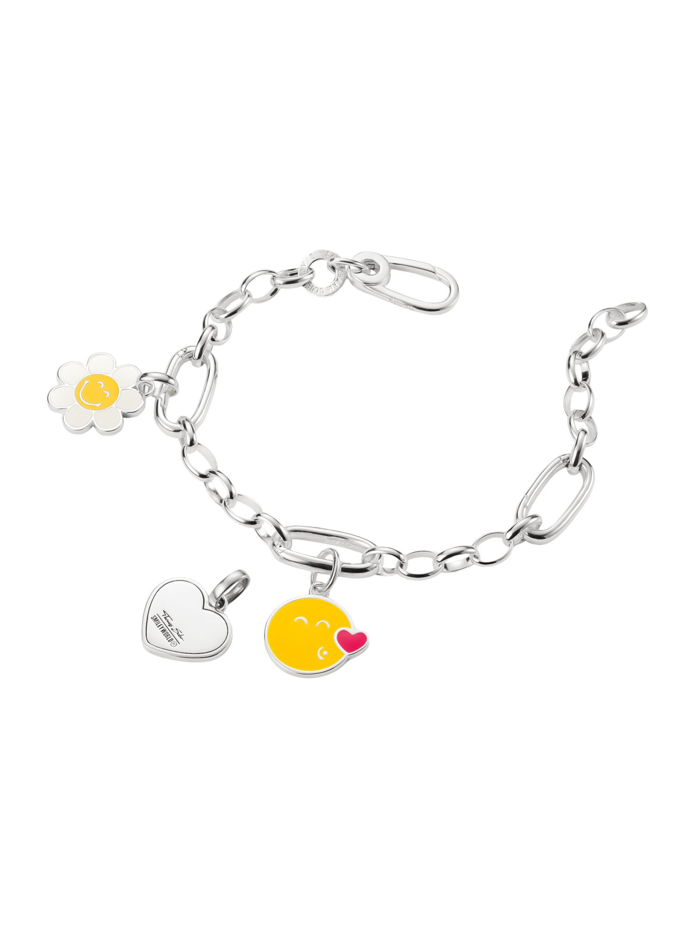 Thomas Sabo Anhänger 'Smileyworld® Heart Charm' in Silber