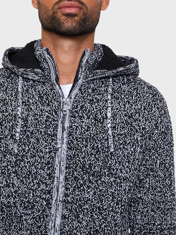 Threadbare Gebreid vest 'Morton' in Zwart