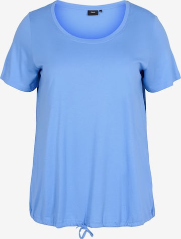 Zizzi Shirt 'Amanda' in Blue: front