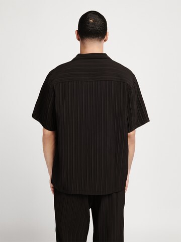 Casa Mara Comfort fit Button Up Shirt 'Casa' in Black: back