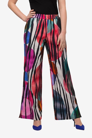 Wide Leg Pantalon Ulla Popken en mélange de couleurs : devant