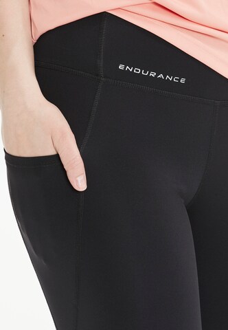 ENDURANCE Skinny Workout Pants 'Yames' in Black