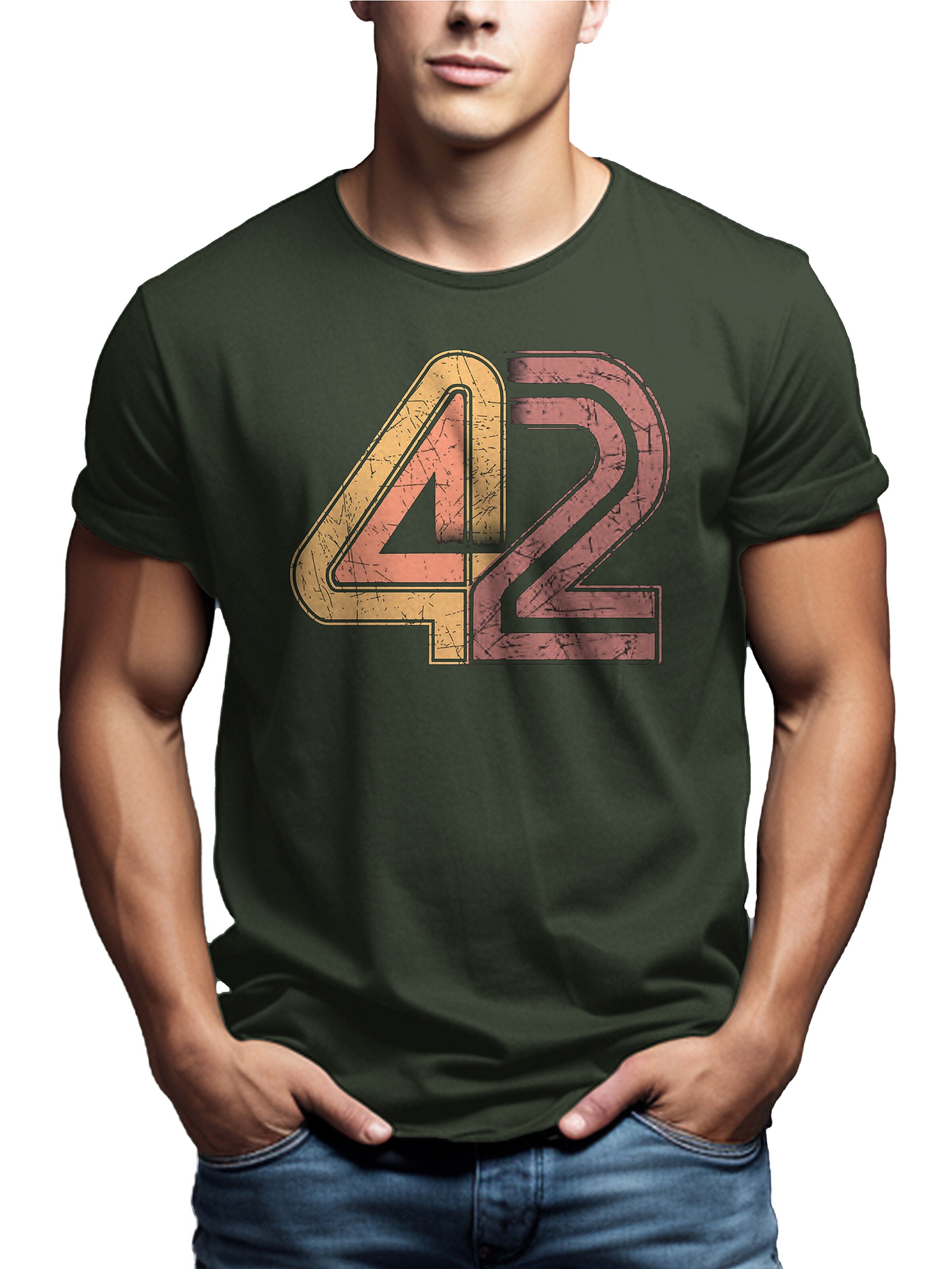 MAKAYA Shirt '42 The Answer' in Green