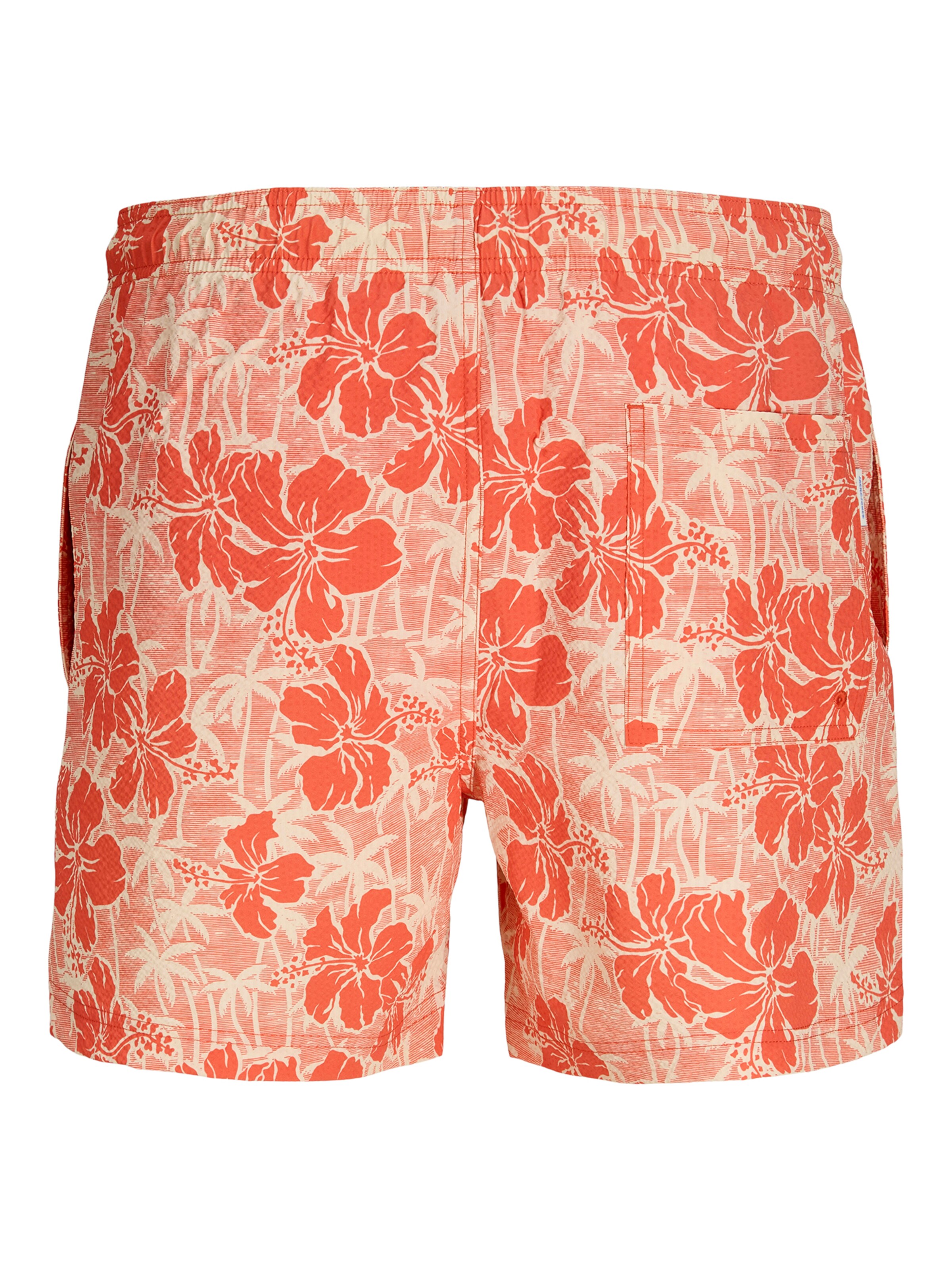 JACK & JONES Σορτσάκι-μαγιό 'JPSTMAUI FLOWER' σε πορτοκαλί