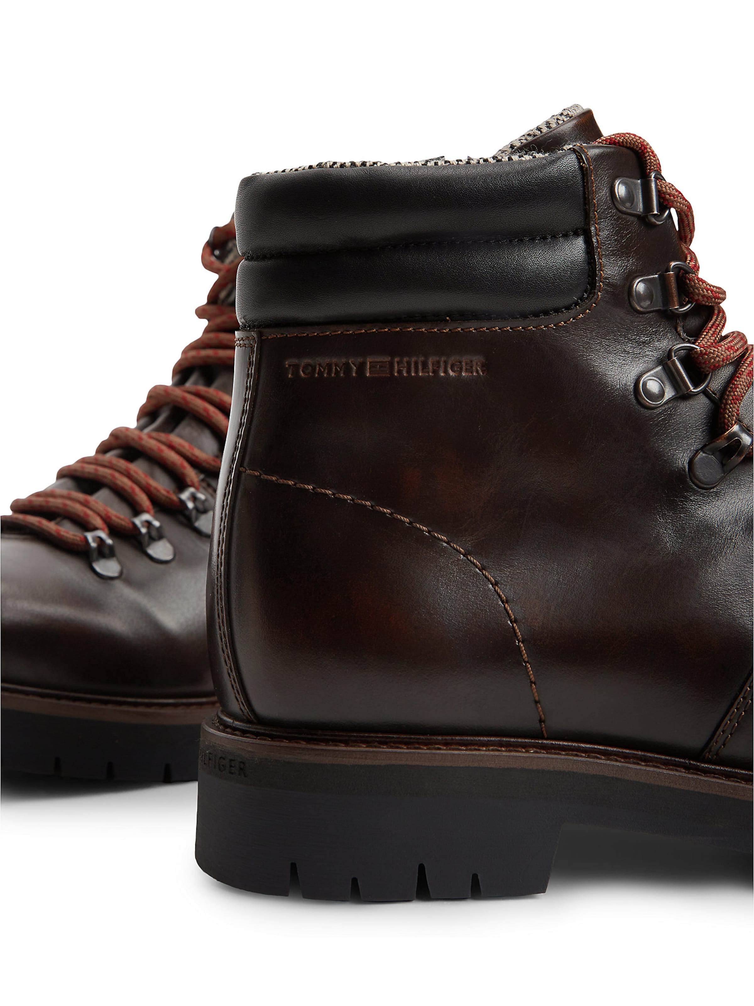 TOMMY HILFIGER Schnürboots in Braun