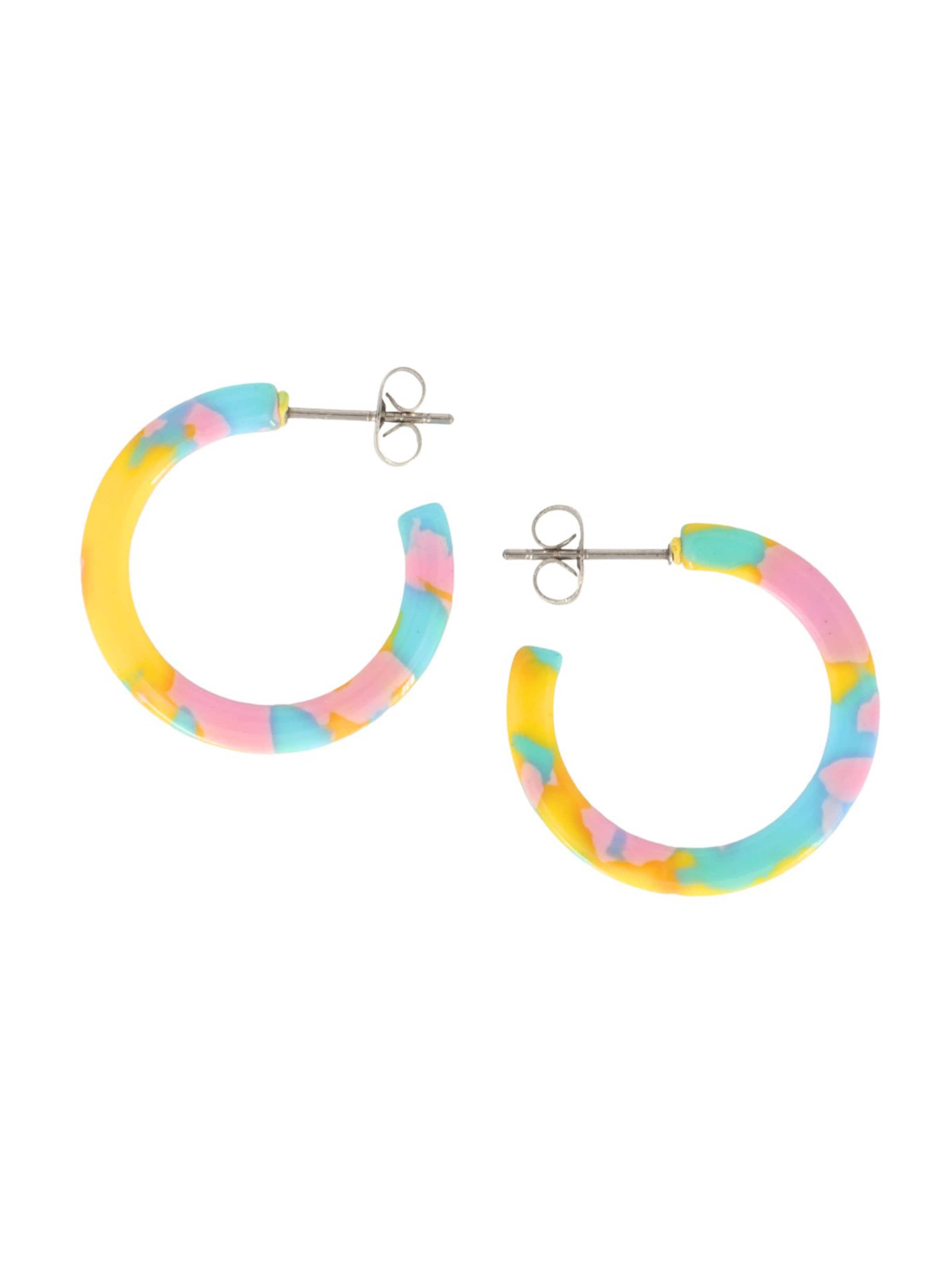 Boucles d'oreilles 'Anni' Fräulein Wunder en rose : devant