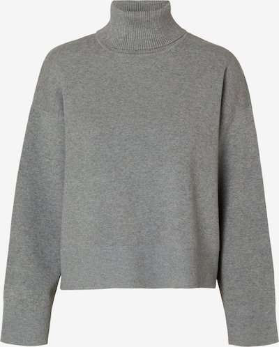 SELECTED Pull-over 'Kamma' en gris chiné, Vue avec produit