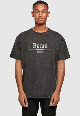 Maglietta 'Roma' di Merchcode in nero: frontale