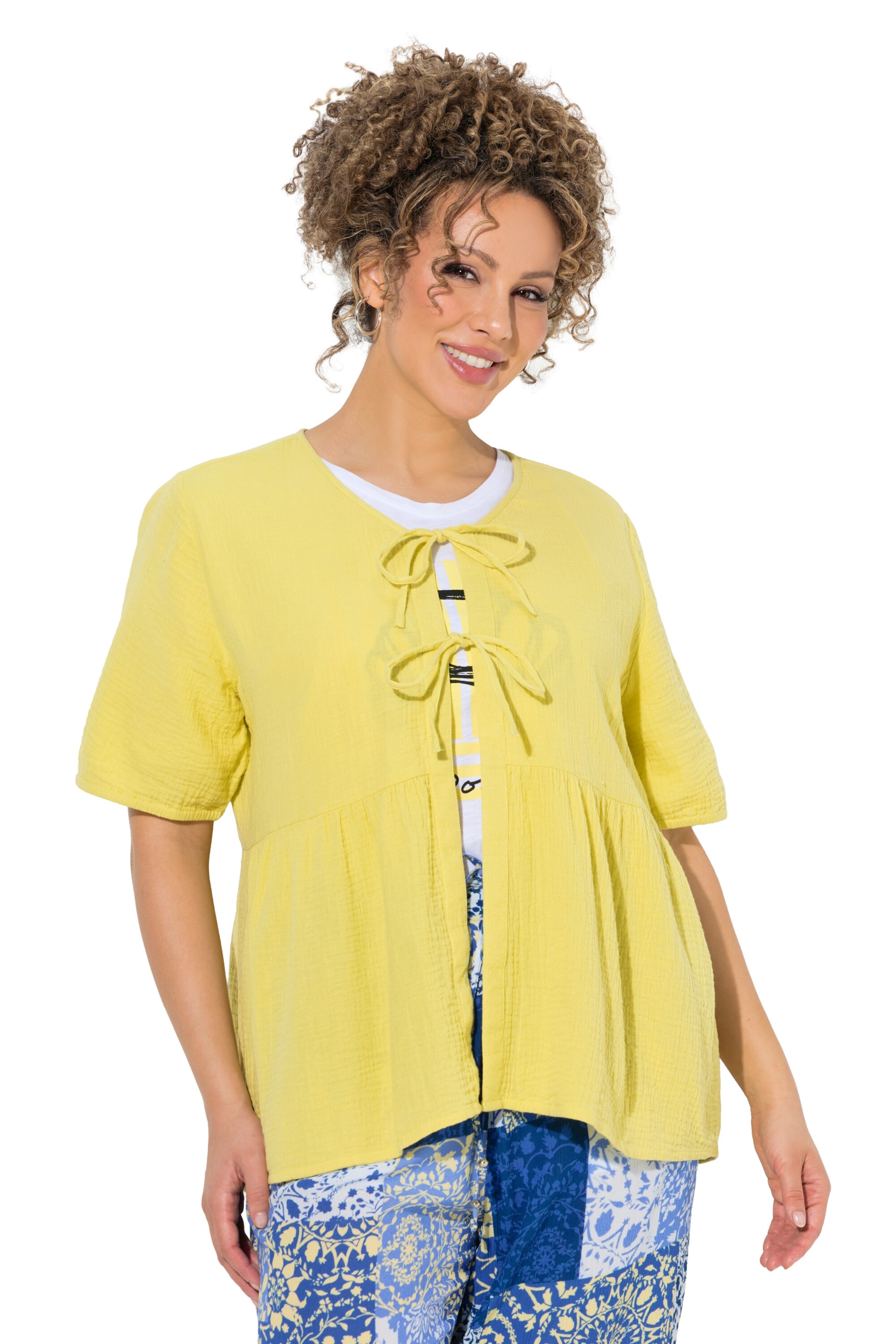 Ulla Popken Tunic in Yellow: front