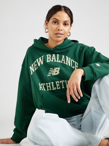 new balance Bluzka sportowa w kolorze zielony