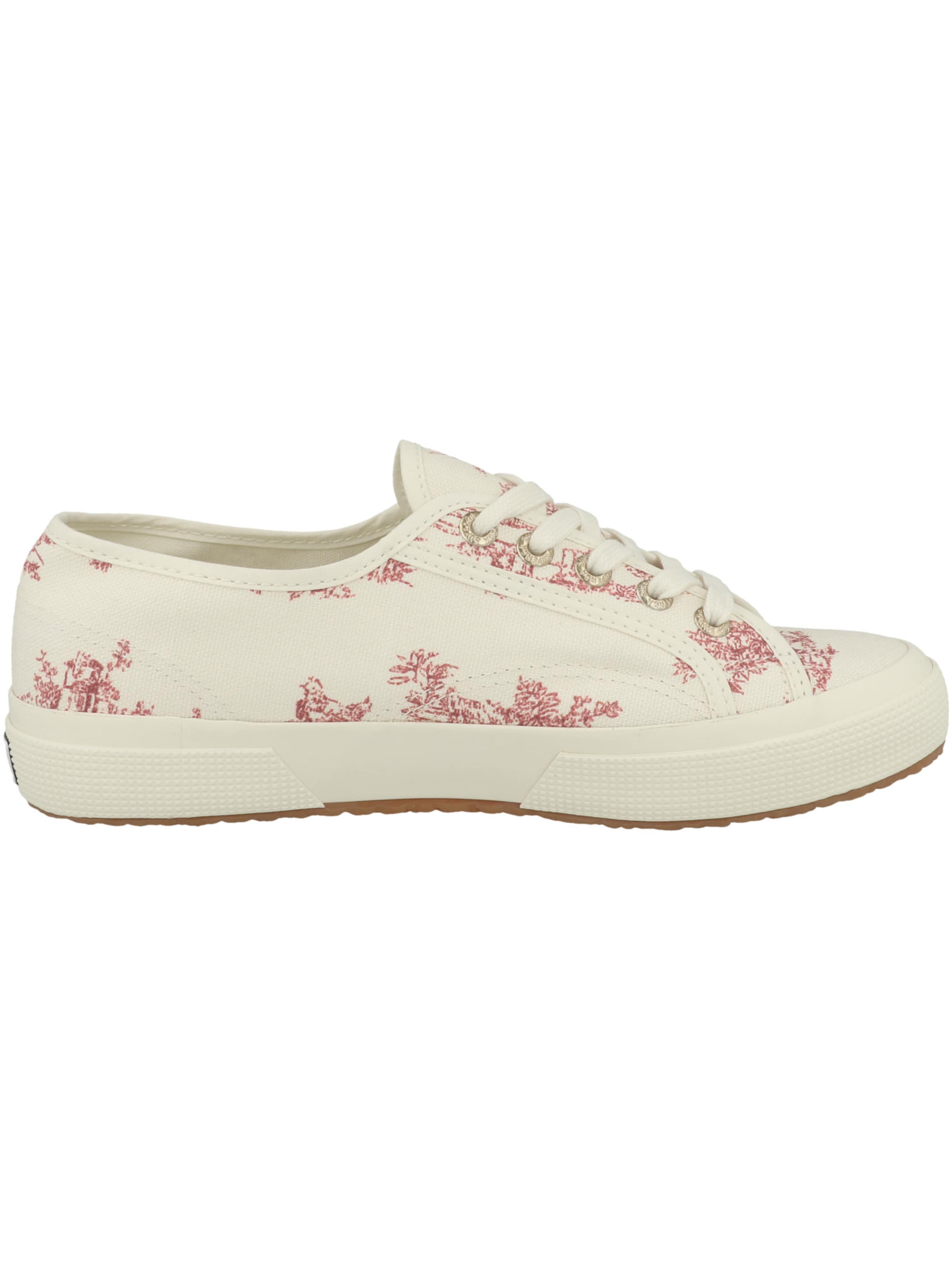 SUPERGA Sneakers laag 'Toile de Jouy' in Rood
