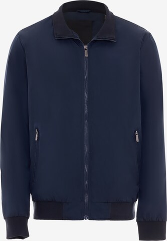 Mozzaar Between-Season Jacket in Blue: front