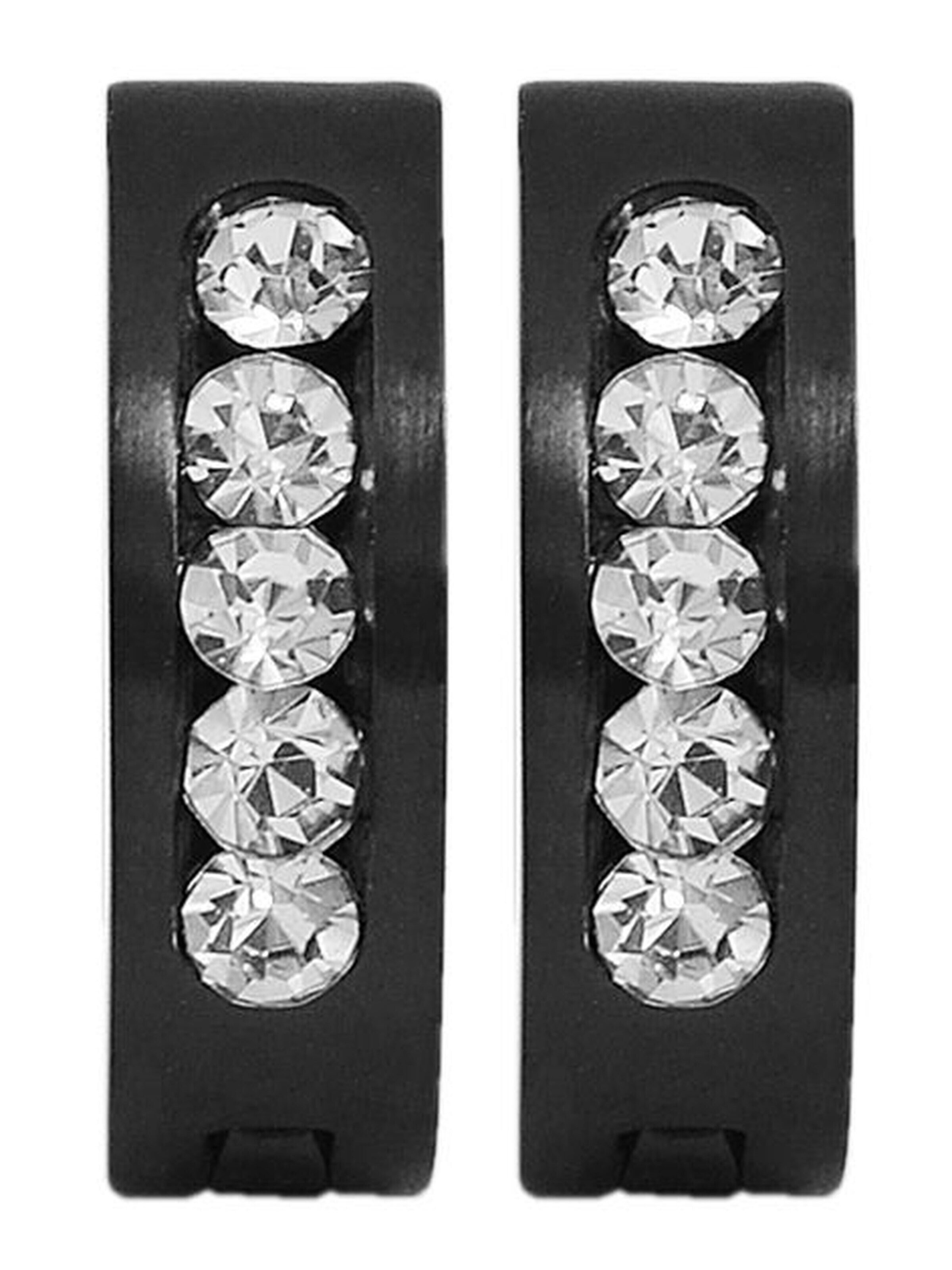 Akzent Earrings 'Zwena, hautverträglich' in Black: front
