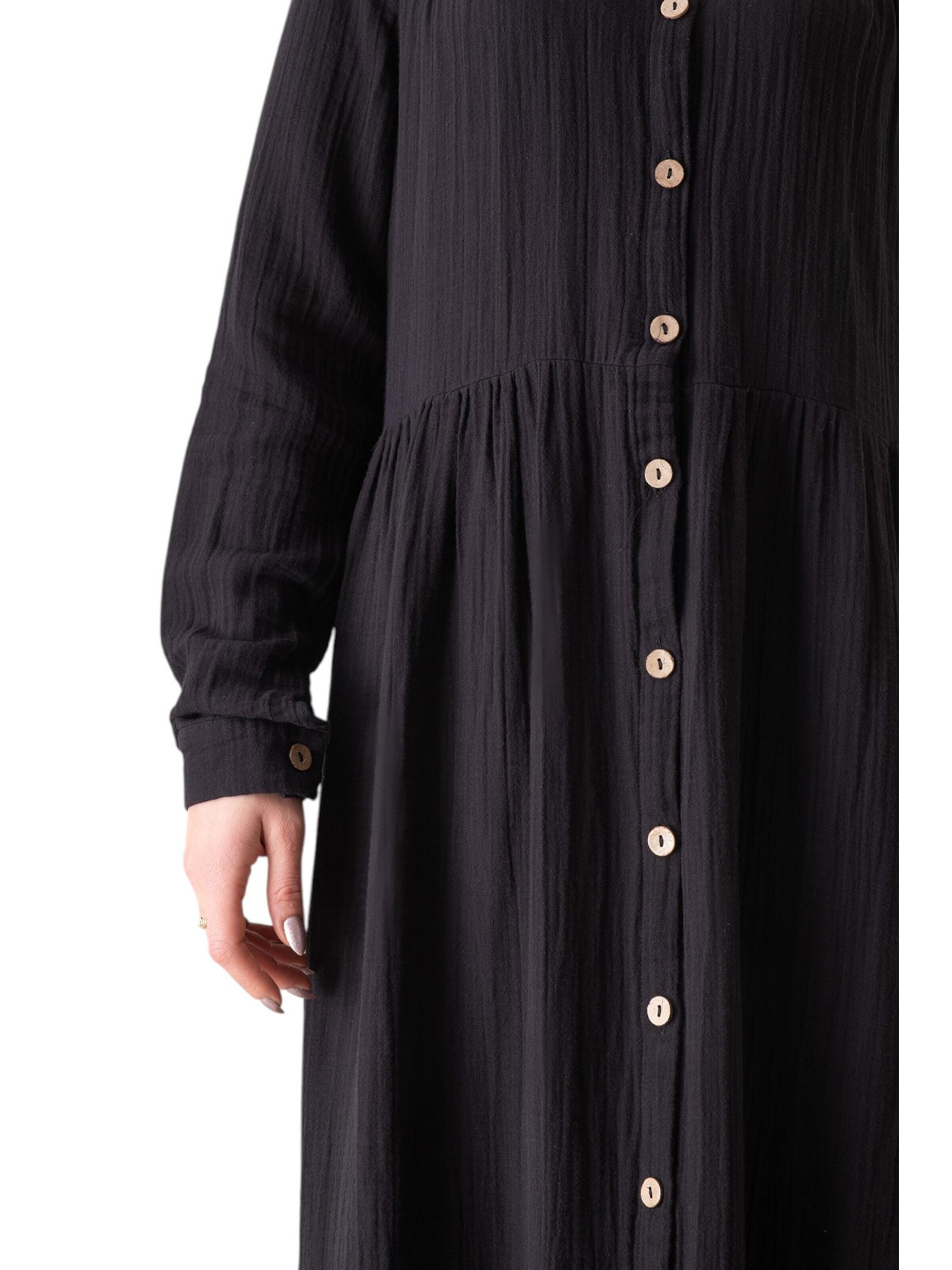 Robe-chemise 'SABRA' WENOR en noir