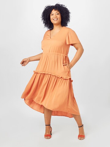 Robe Guido Maria Kretschmer Curvy en orange : devant