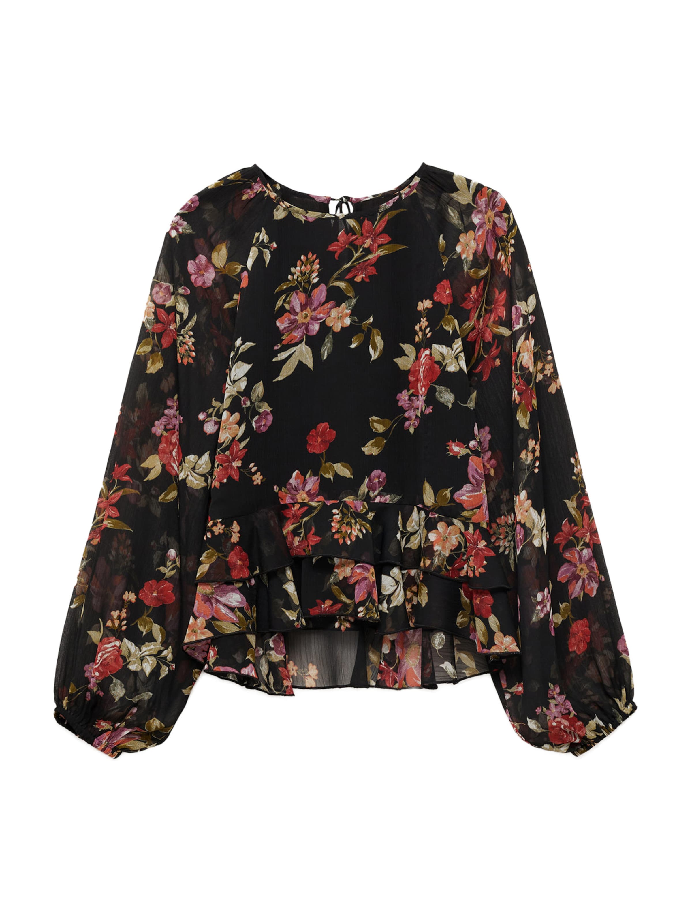 MANGO Bluse 'SAVAGE' i sort: forside