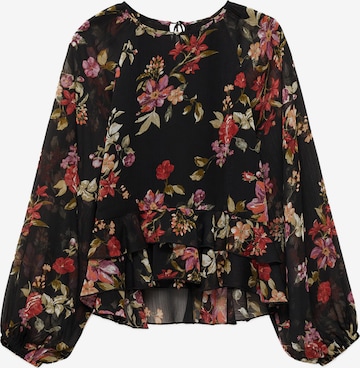 MANGO Bluzka 'SAVAGE' w kolorze czarny: przód