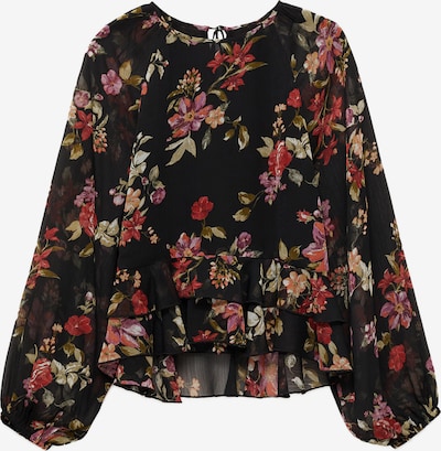 MANGO Pusero 'SAVAGE' värissä oliivi / lila / rubiininpunainen / musta, Tuotenäkymä