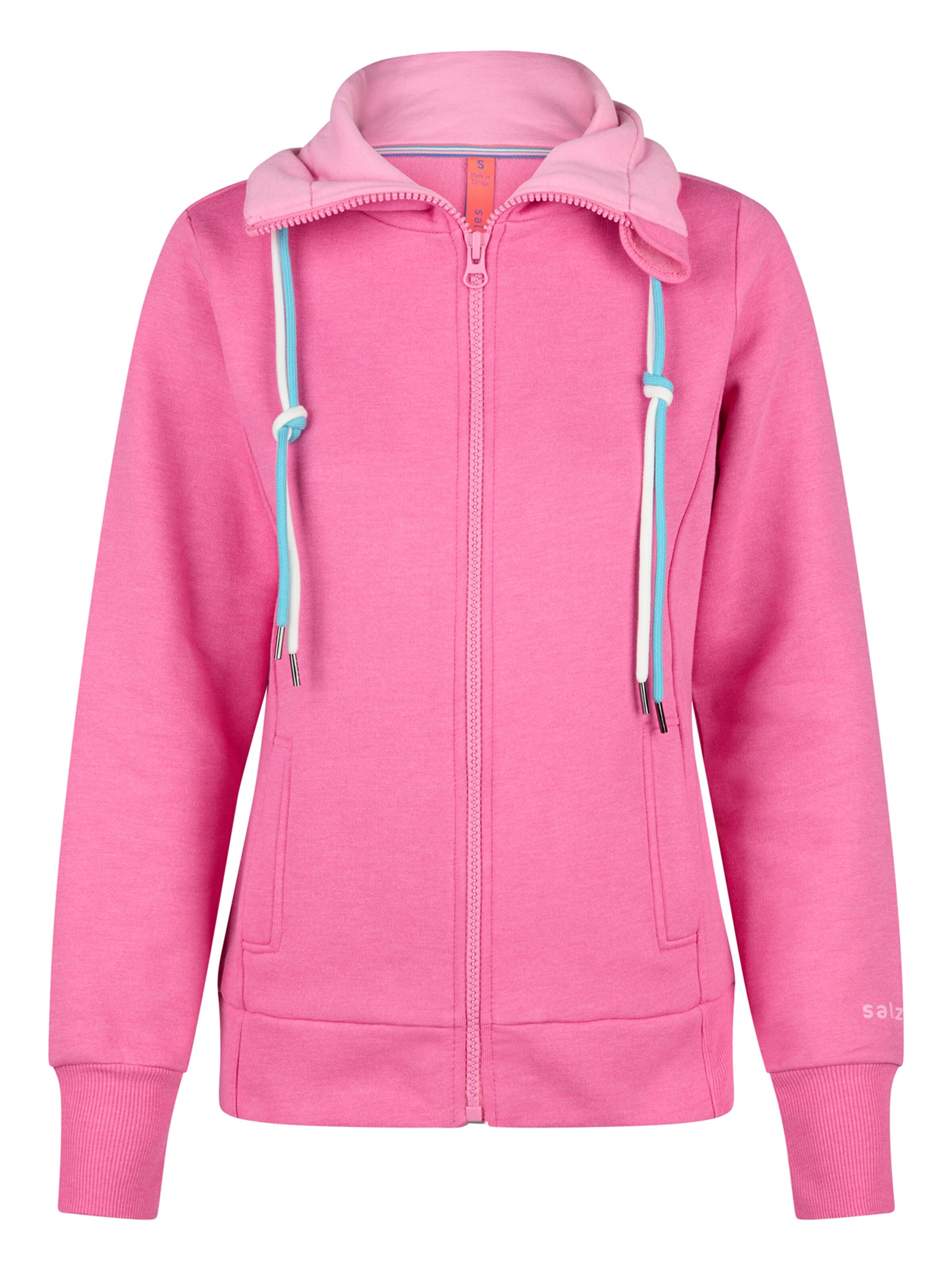 Veste de survêtement salzhaut en rose : devant