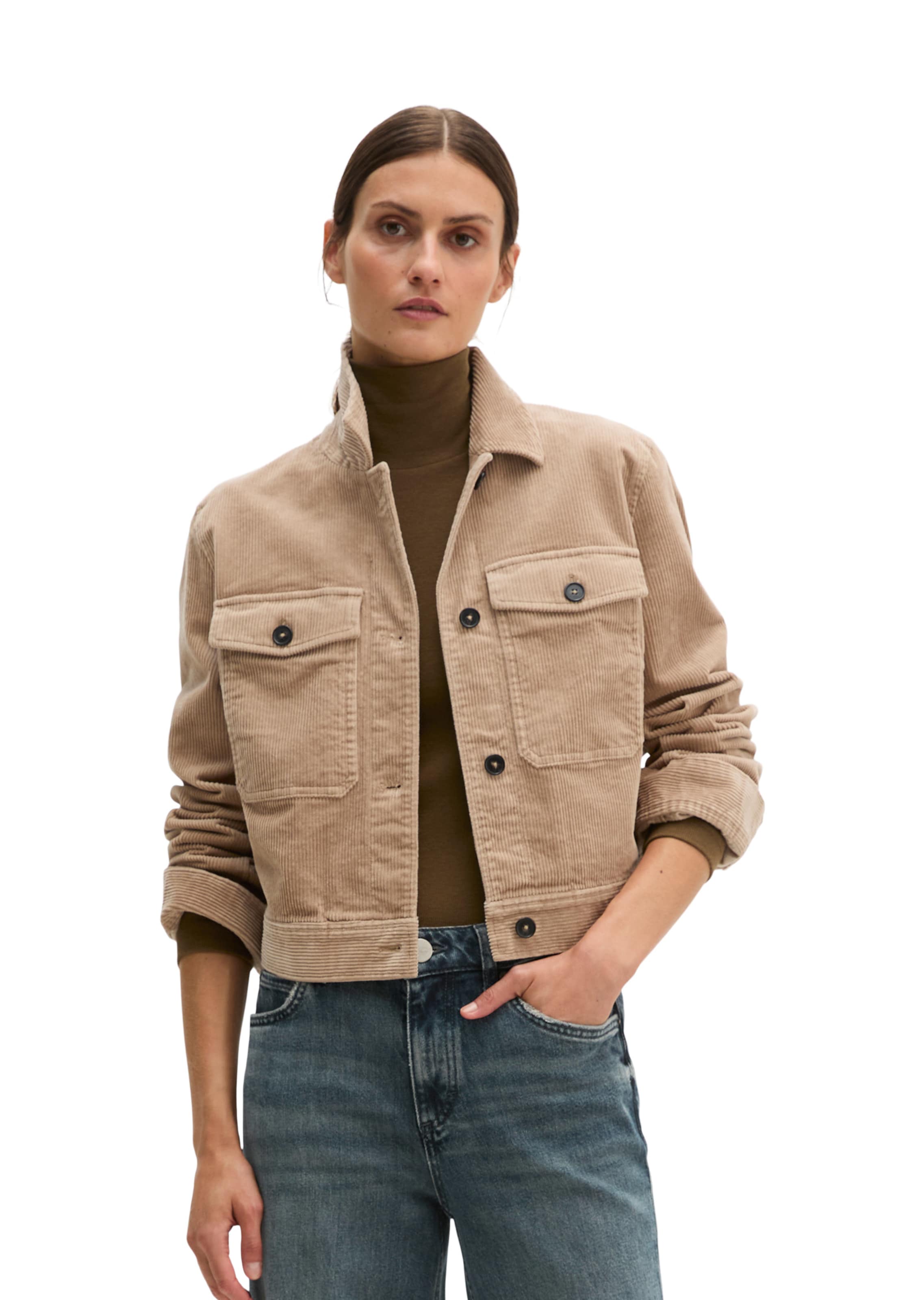 Marc O'Polo Tussenjas in Beige: voorkant