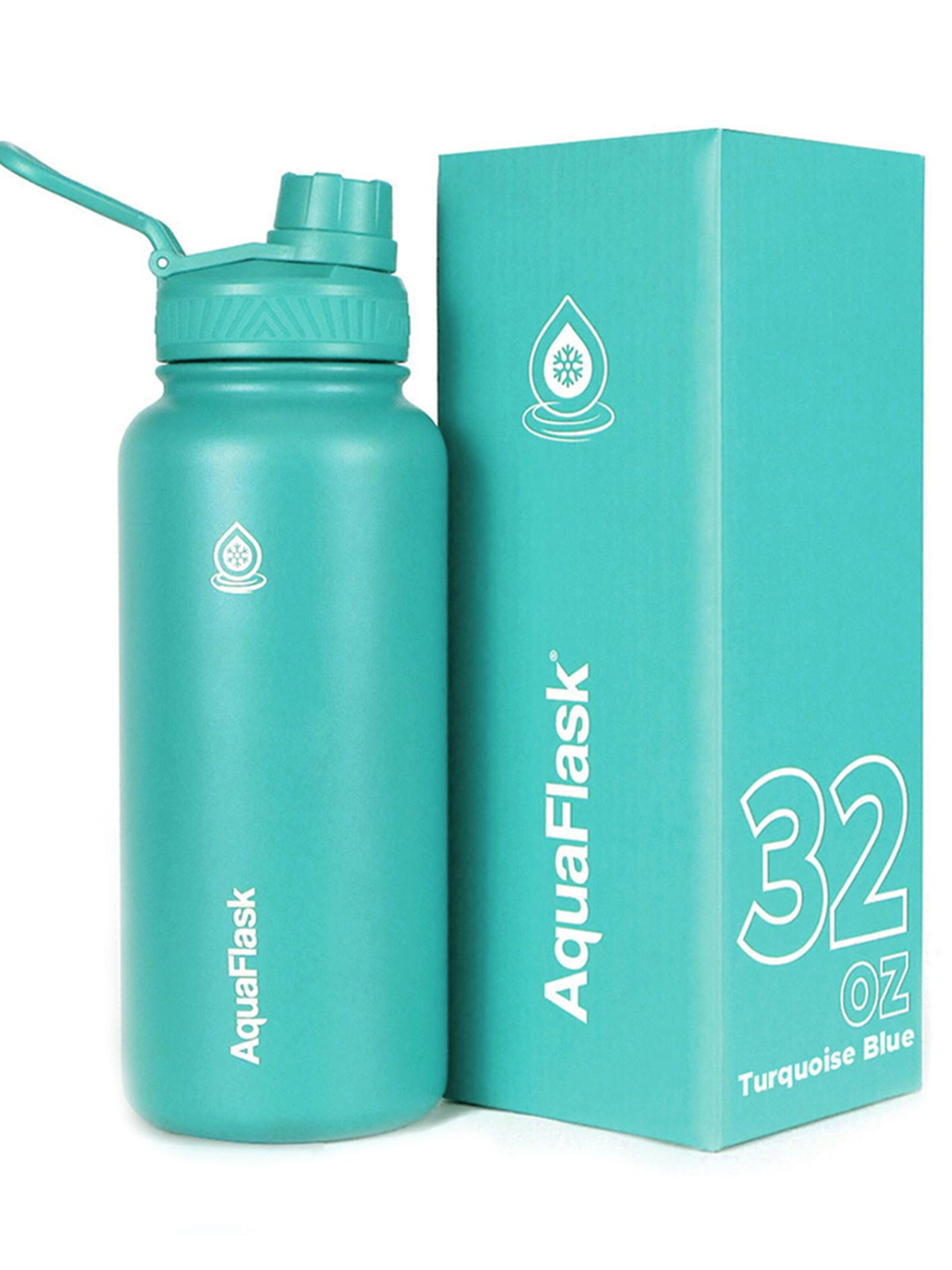 AquaFlask Láhev na vodu 'AquaFlask Termoláhev REGULAR 946 ml LEMON SLUSH' – modrá