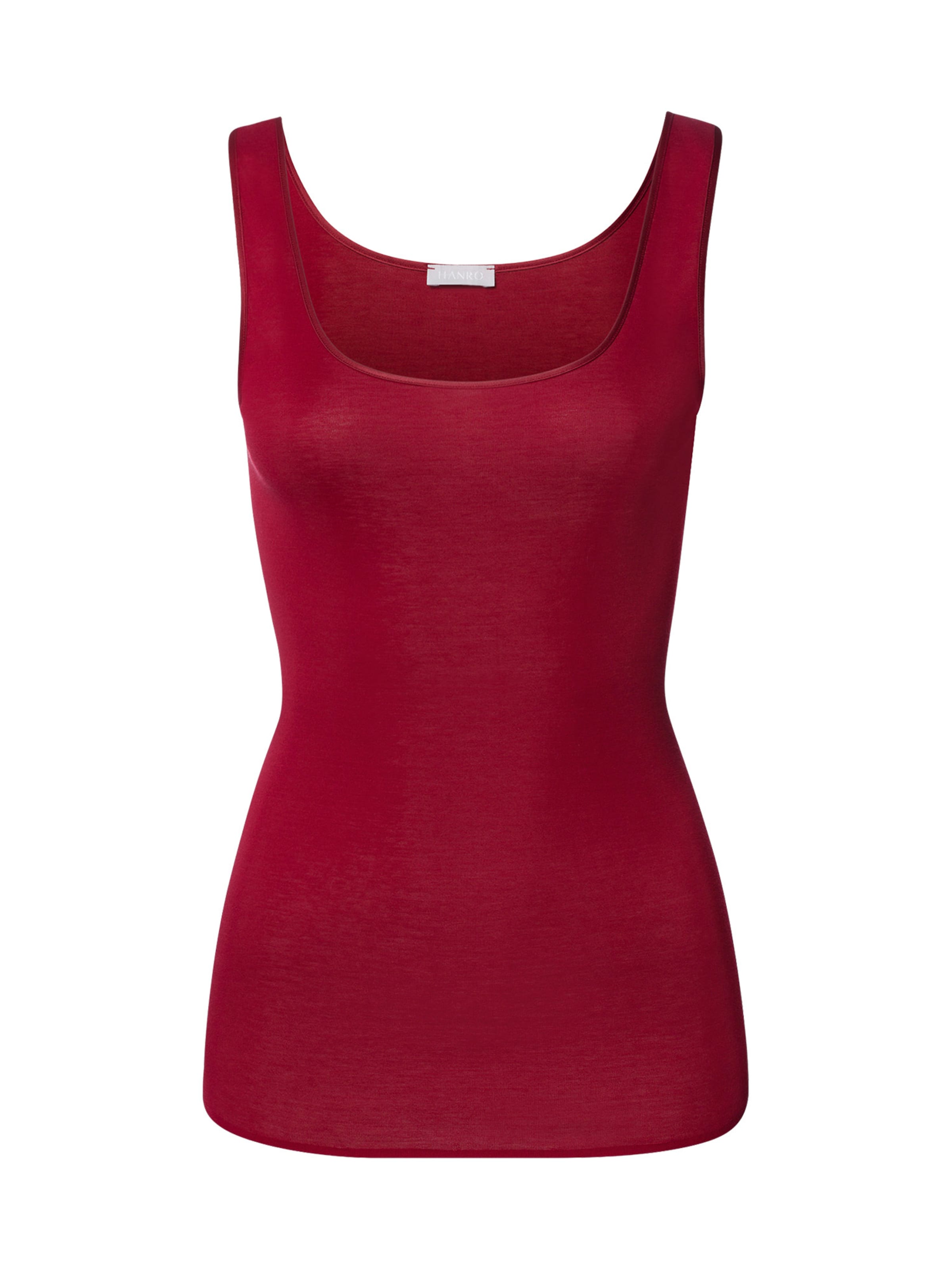 Hanro Tank Top ' Cotton Seamless ' in Rot: Vorderseite