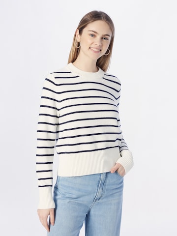 Pullover 'Breton' di TOMMY HILFIGER in bianco: frontale