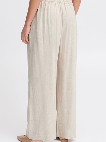 Wide Leg Pantalon Fransa en beige