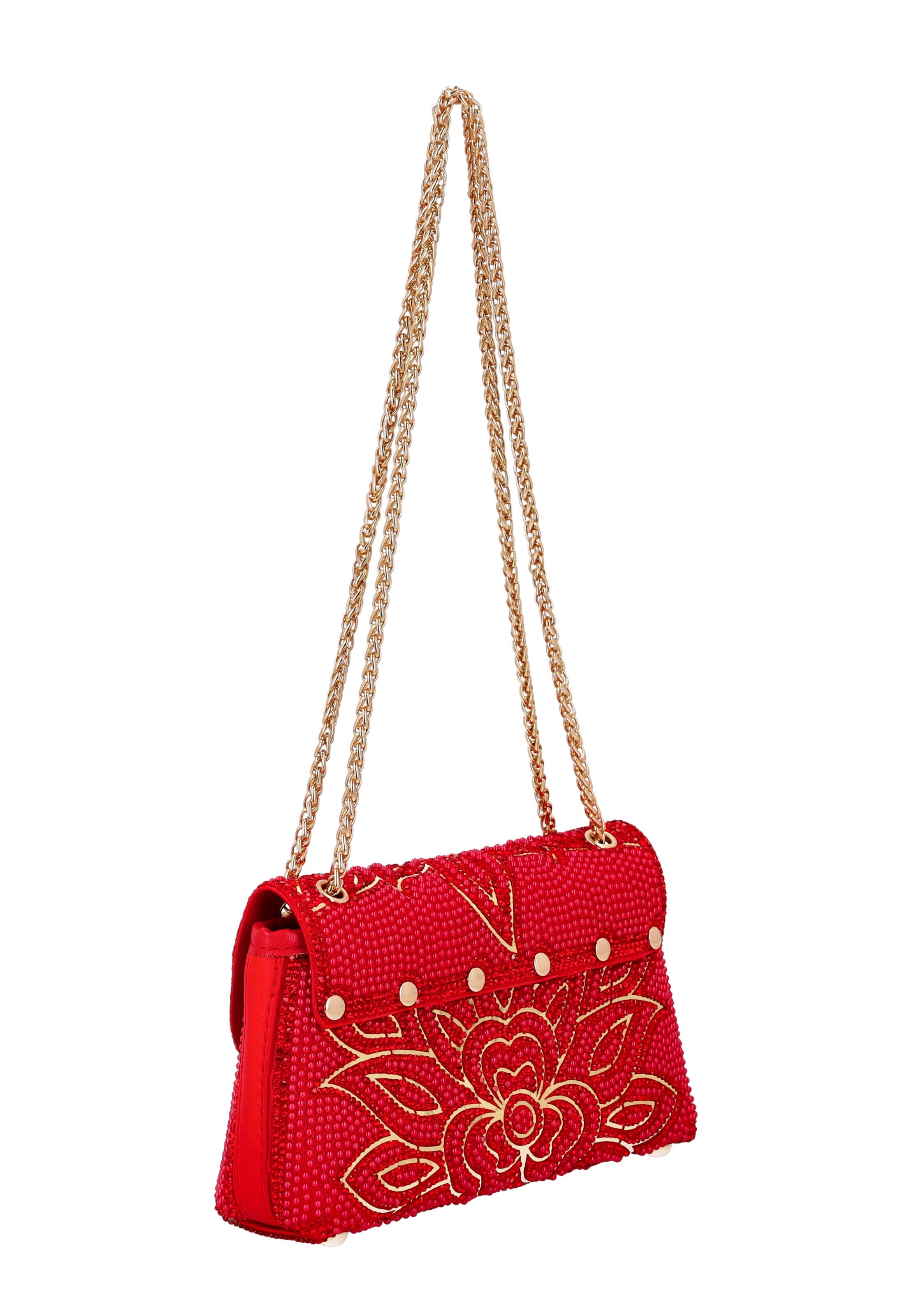 faina - Mala de ombro em vermelho