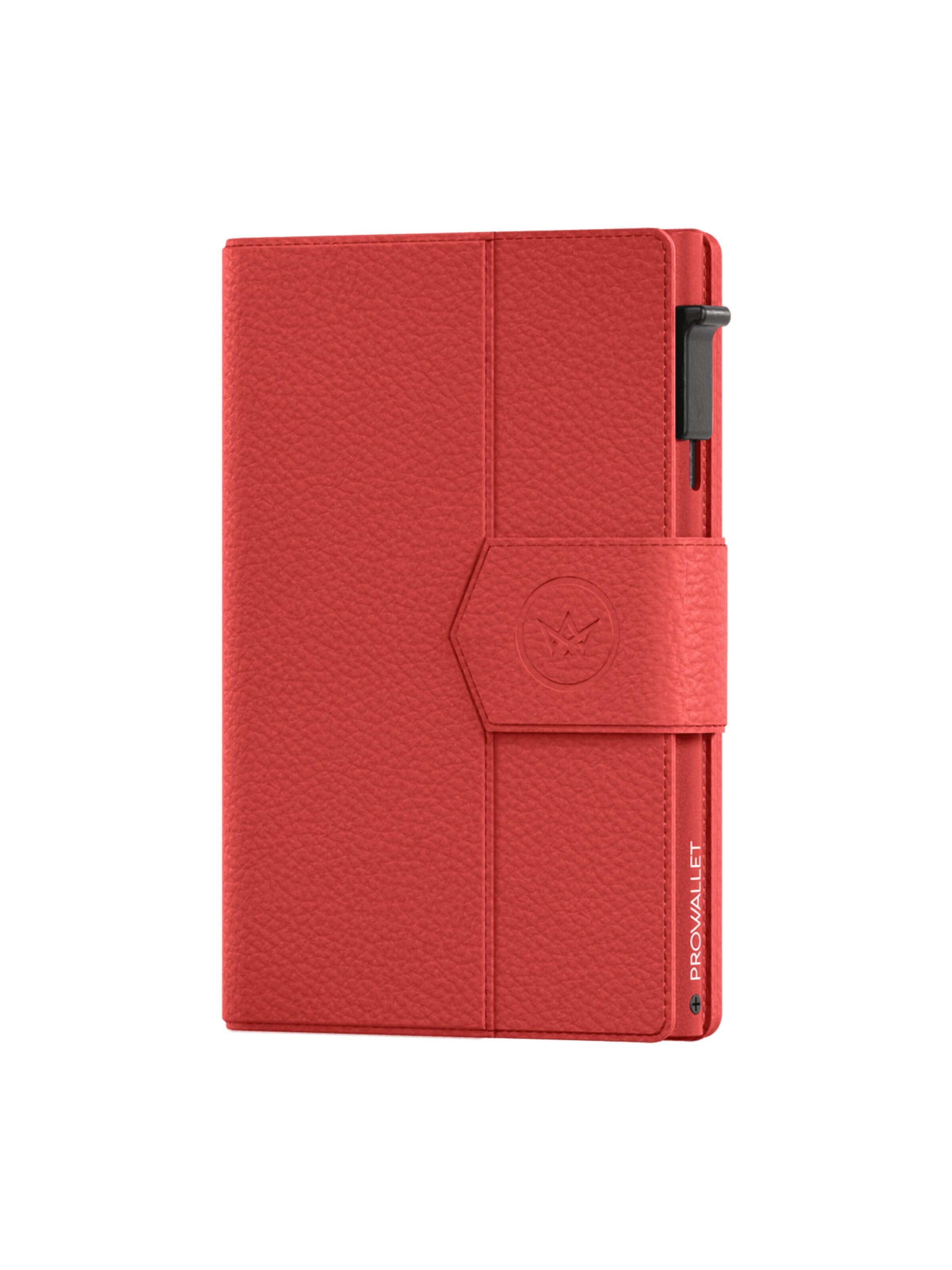Porte-monnaies 'Pasjeshouder Plus Pebble' Prowallet en rouge