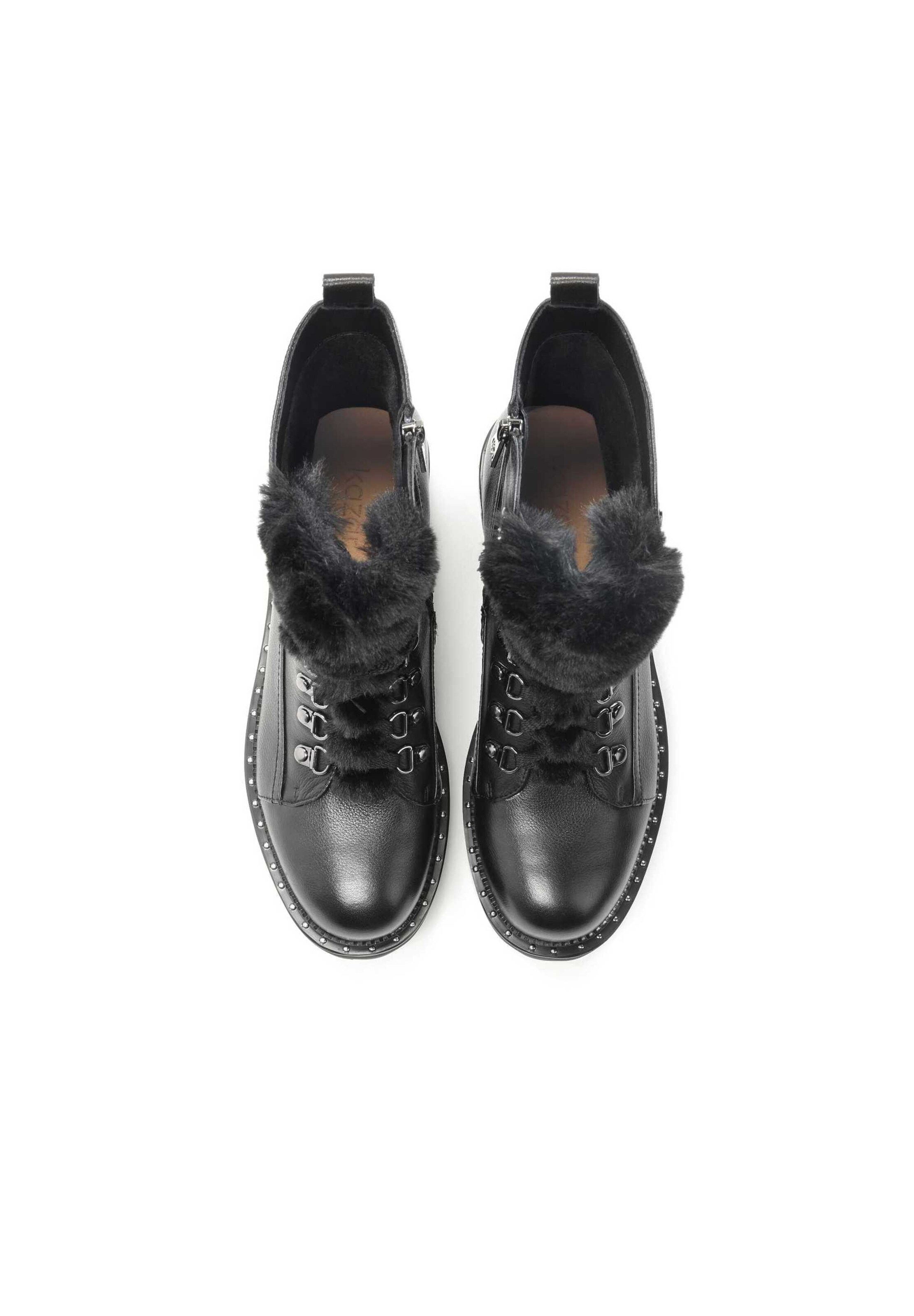 Kazar Lace-up bootie in Black